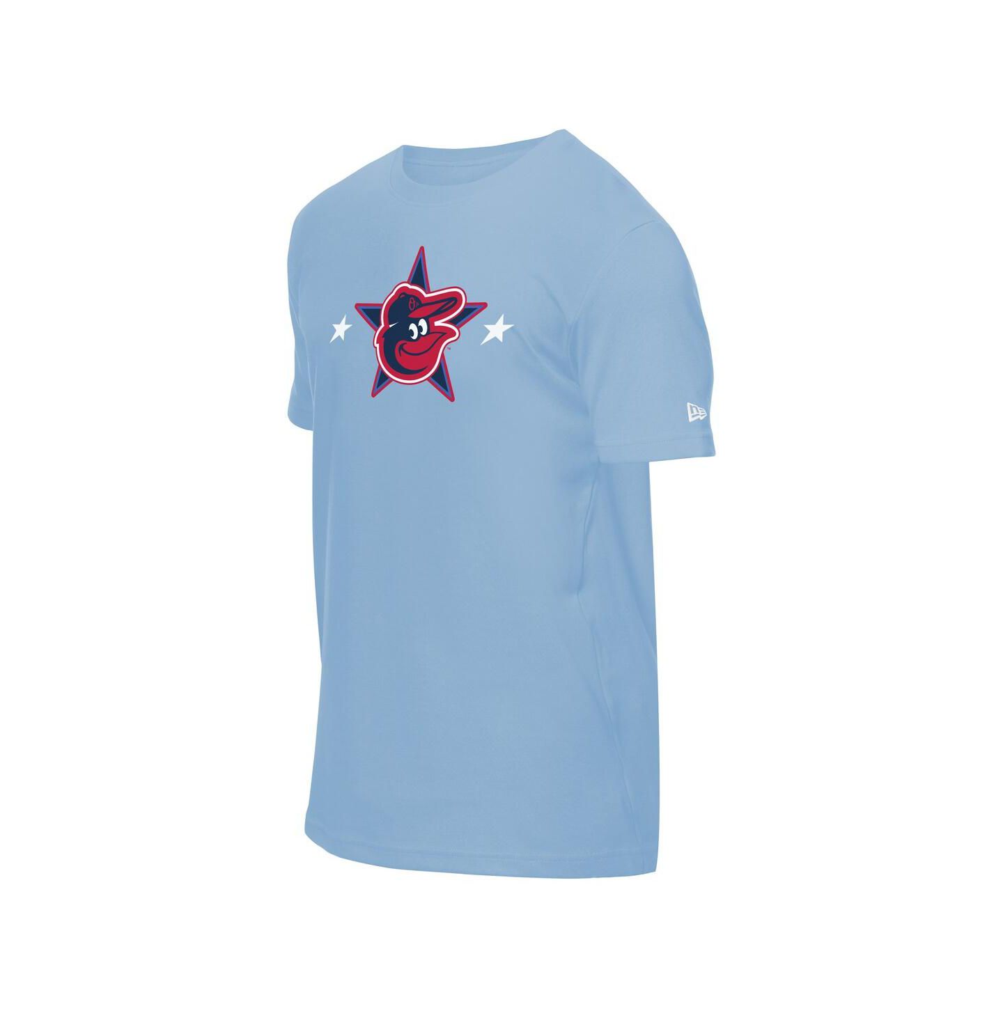 Мужская футболка New Era Light Blue Baltimore Orioles 2025 MLB All-Star Game Workout — фото 2