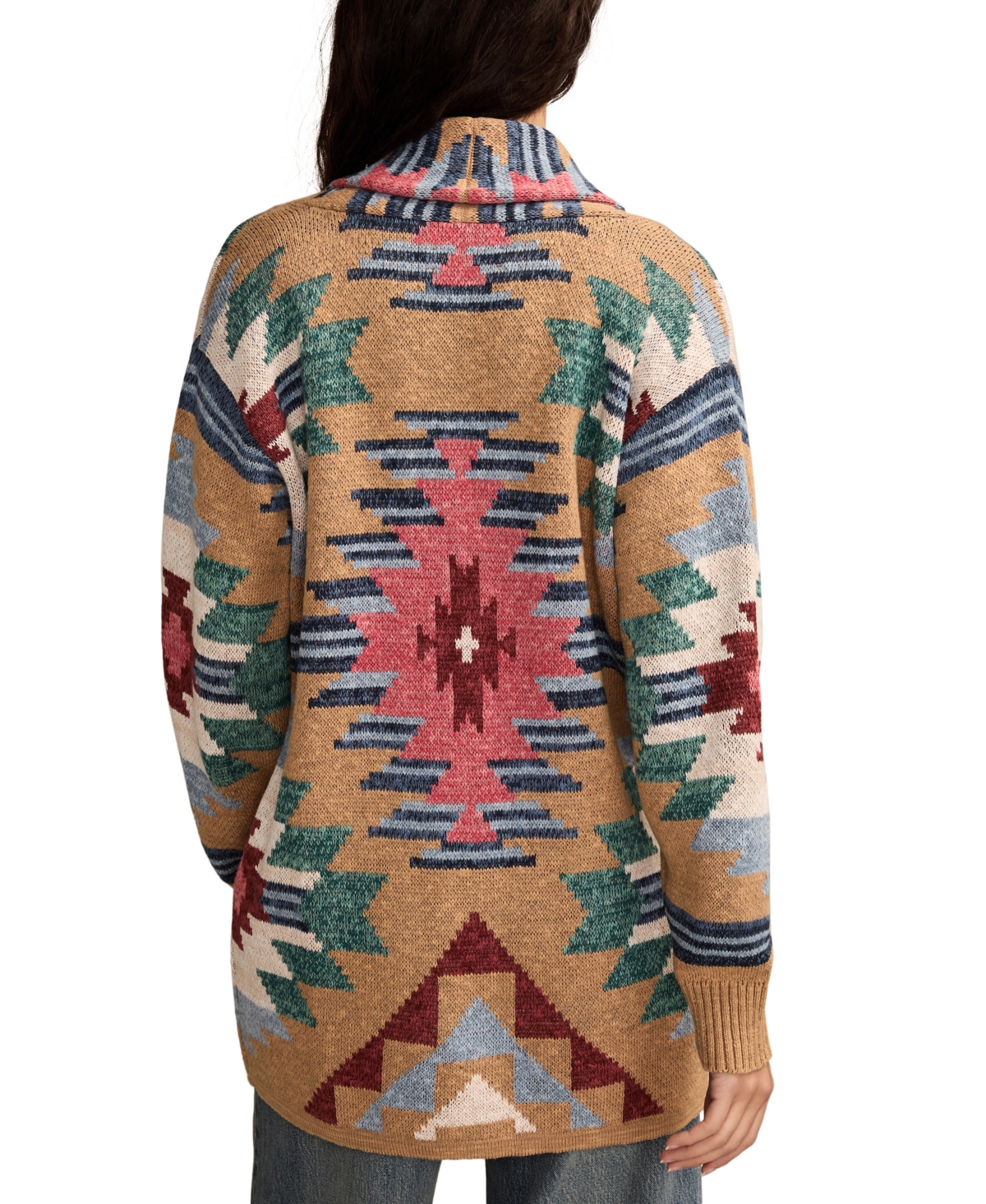 Lucky Brand Women's Southwest Shawl-collar Cotton Cardigan In Multi