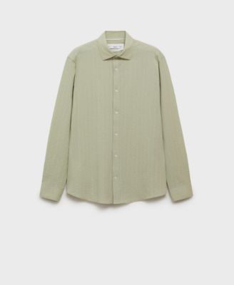 Men's Regular-Fit Stripe-Textured Shirt
