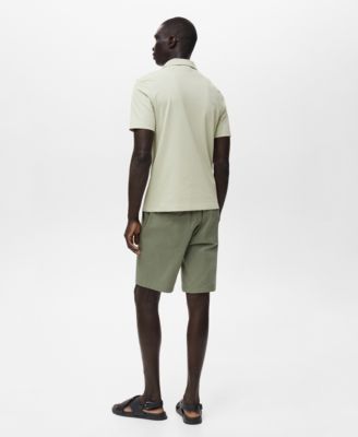 Men's Straight Cotton 10" Bermuda Shorts