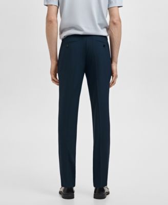 Men's Stretch Fabric Super Slim-Fit Suit Pants