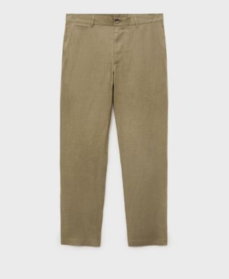 Men's Slim-Fit Linen Pants