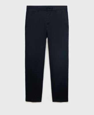 Men's Slim-Fit Linen Pants