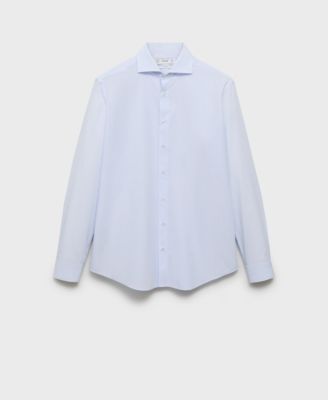 Men's Slim-Fit Thousand Striped Dress Shirt