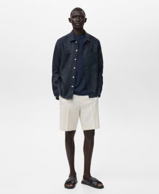 Men's Linen 9.5" Bermuda Shorts