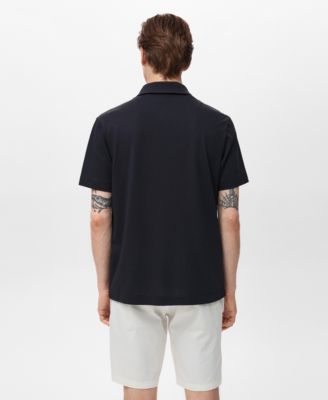 Men's Zip Neck Polo Shirt