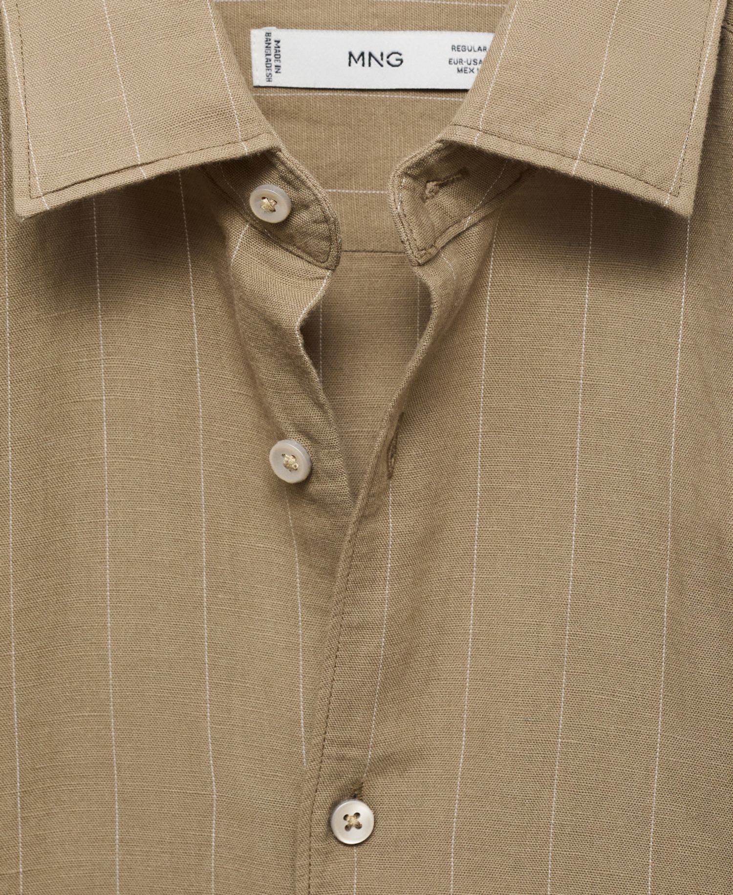 Men's Linen Pinstripe Shirt