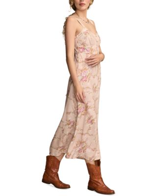 Women's Sweetheart-Neck Sleeveless Midi Dress