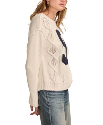 Women's 90S Graphic Cotton Crewneck Sweater