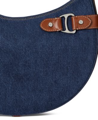 Tasha Large Denim Shoulder Bag