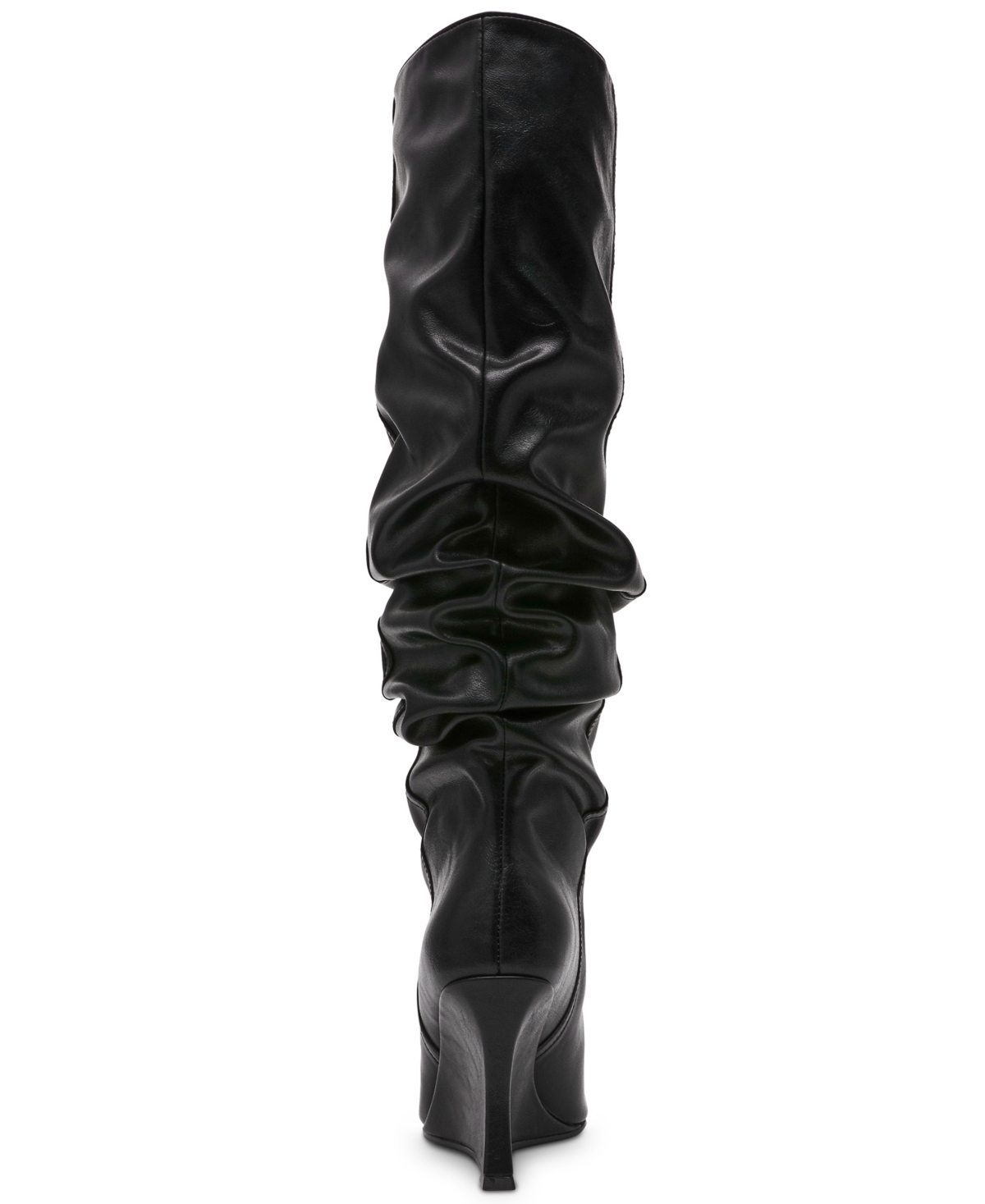 Steve Madden Women's Distortion Knee-high Slouch Wedge Boots In Black