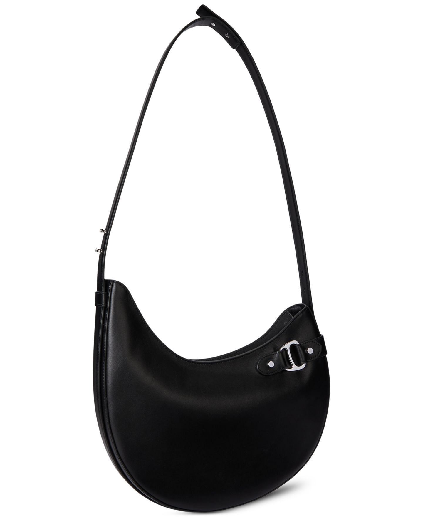 Женская сумка Lauren Ralph Lauren Leather Large Tasha Shoulder, цвет: Чёрный — фото 4