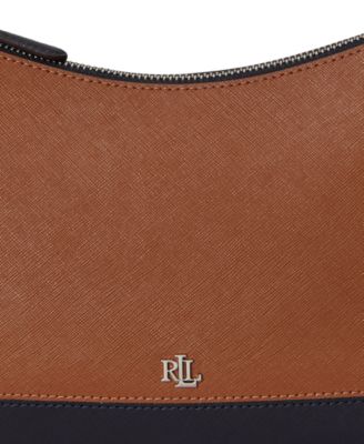 Two-Tone Leather Small Danni Bag