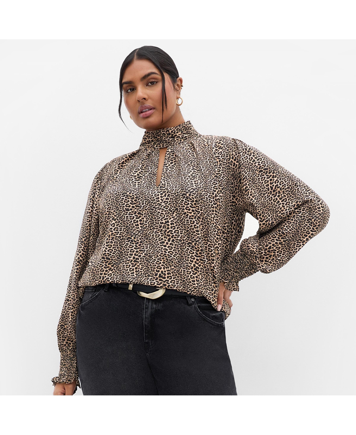 Women's Indie Print Top - Cheetah