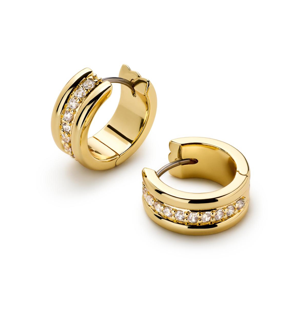 - Huggie Earrings - Asher Triple - Gold