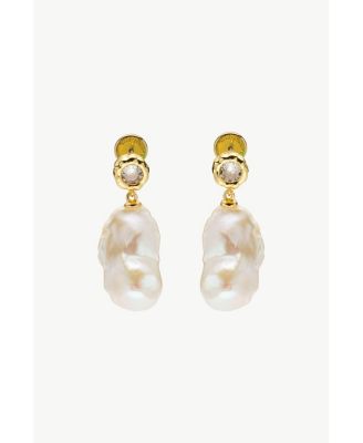 Classicharms Skyler Freshwater Baroque Pearl Drop Earrings - Goldclear 132$