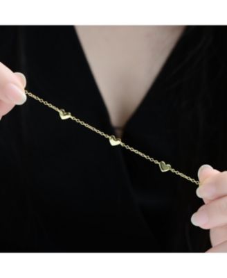 14K Gold Plated Station Bracelet 2-Piece Set