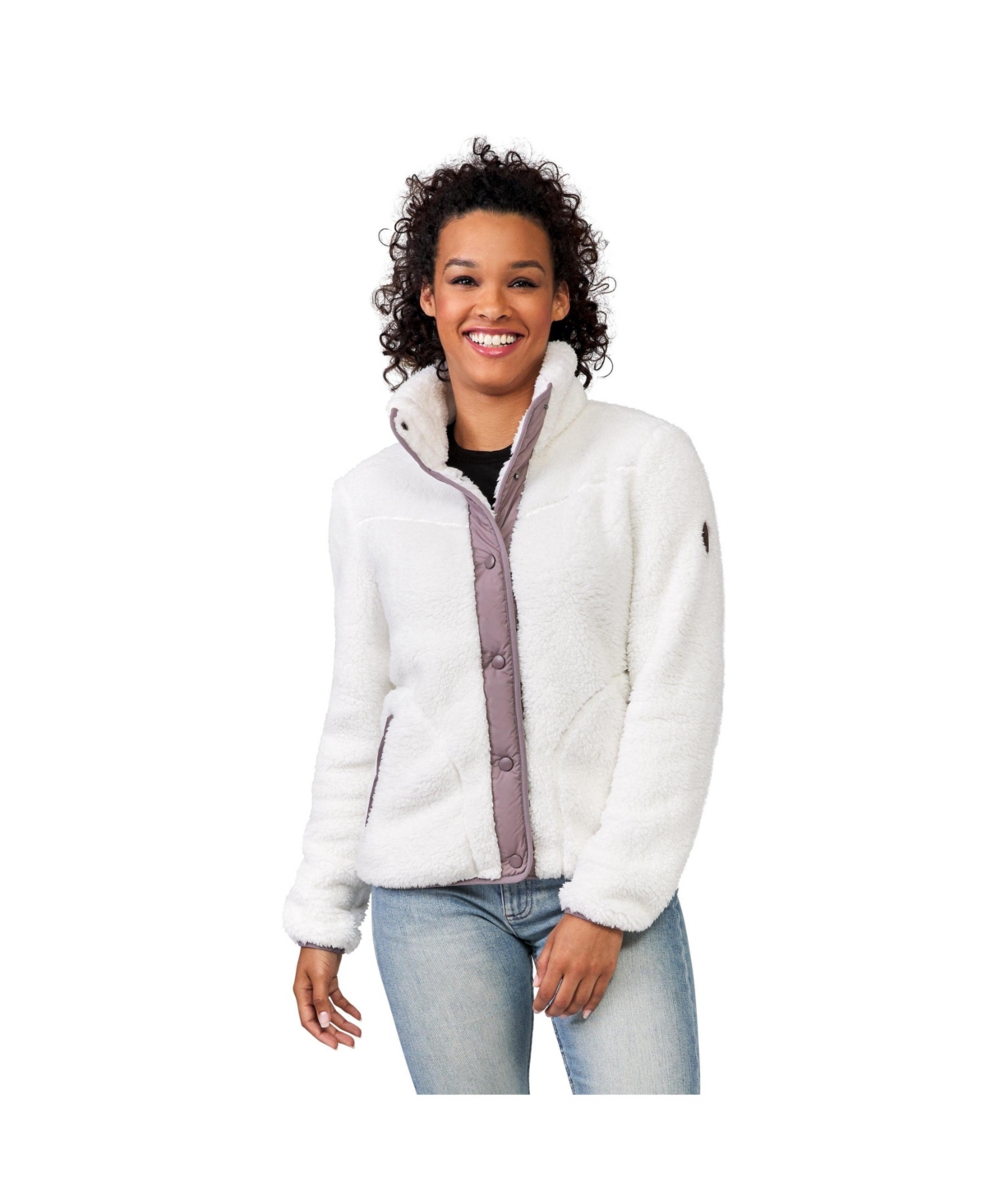 Women's Sherpa Butter Pile Jacket - Cream