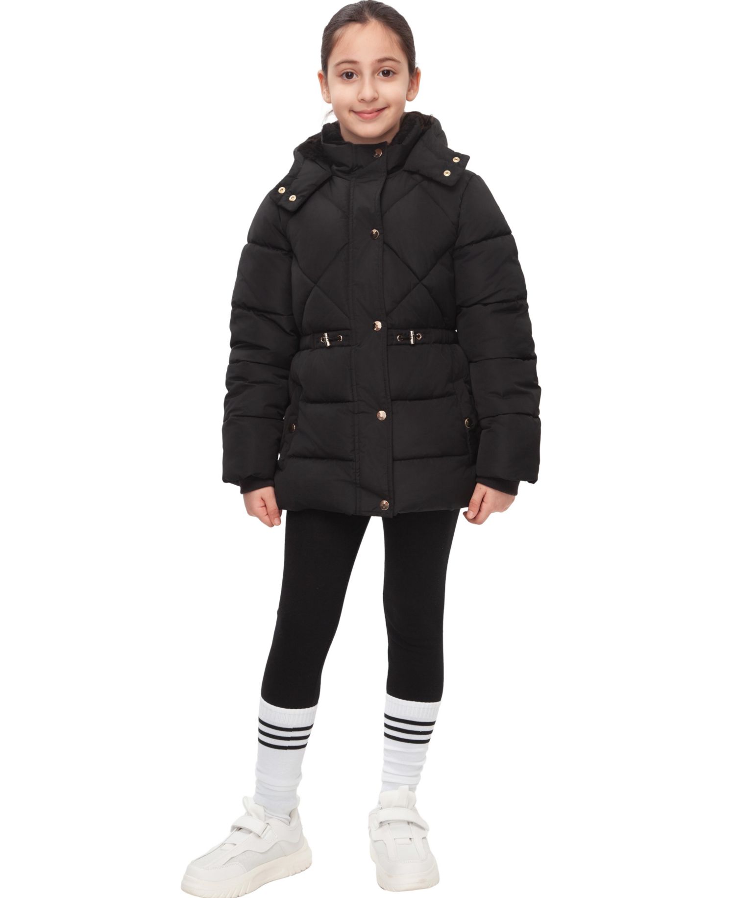 Little and Big Girls' Timeless Quilted Coat