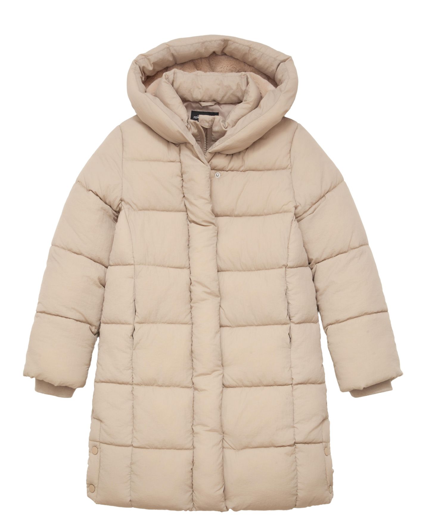 Куртка Rokka&Rolla Knee Length Puffer Coat для девочек, цвет: Бежевый — фото 10