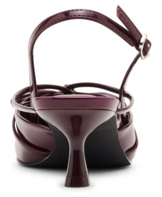 Women's Vixen Bow Slingback Kitten Heel Pumps