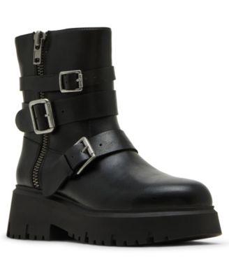 Women's Mally Moto Buckle Lug Sole Boots