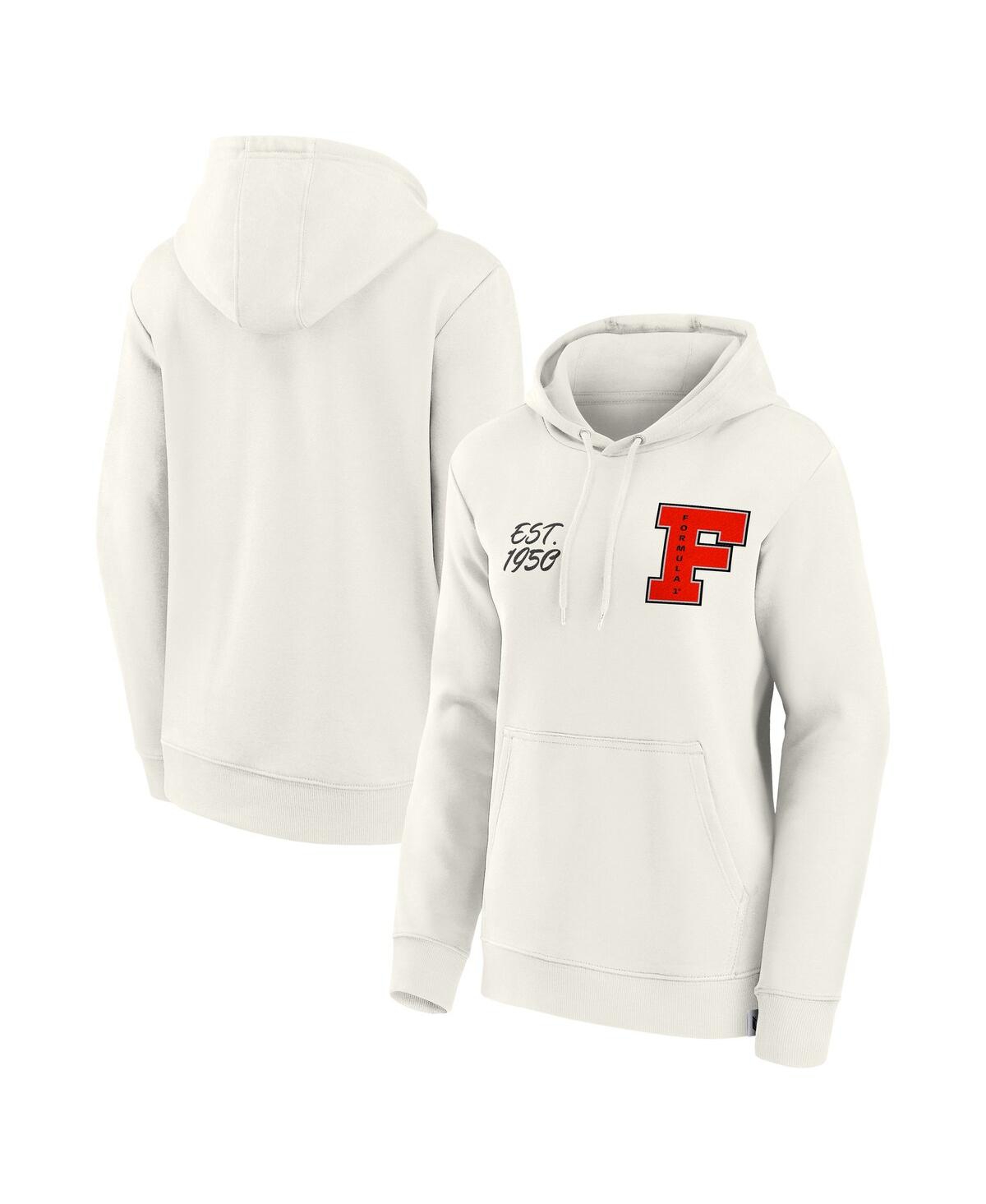Men's White Campus Icons Pullover Hoodie - White