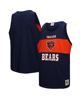 Mitchell & Ness - Men's Navy Chicago Bears Retro Color block Tank Top