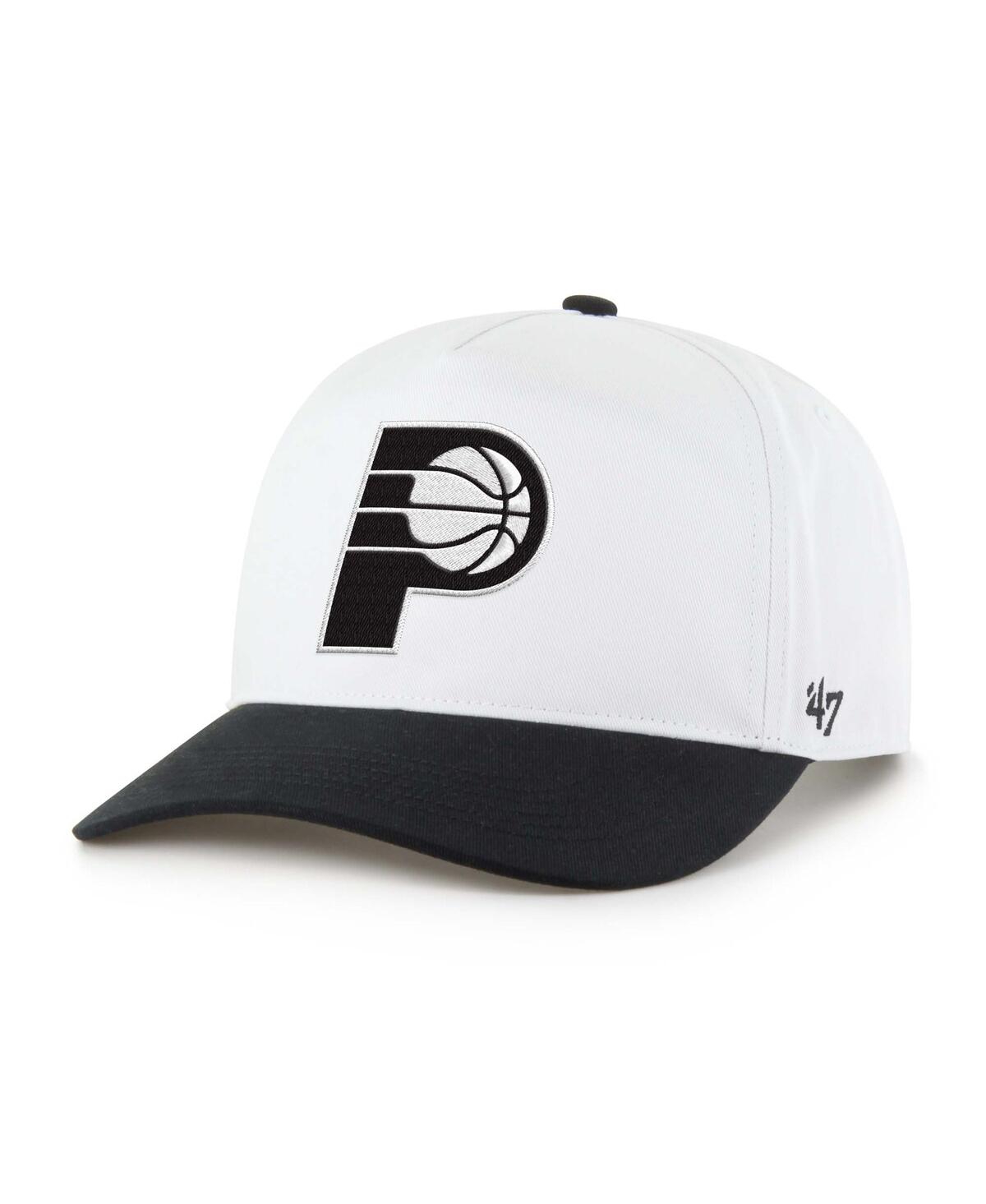 Men's Indiana Pacers Black/White Hitch Adjustable Hat - White, Black
