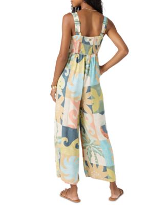 Juniors' Metzli Square-Neck Sleeveless Jumpsuit 