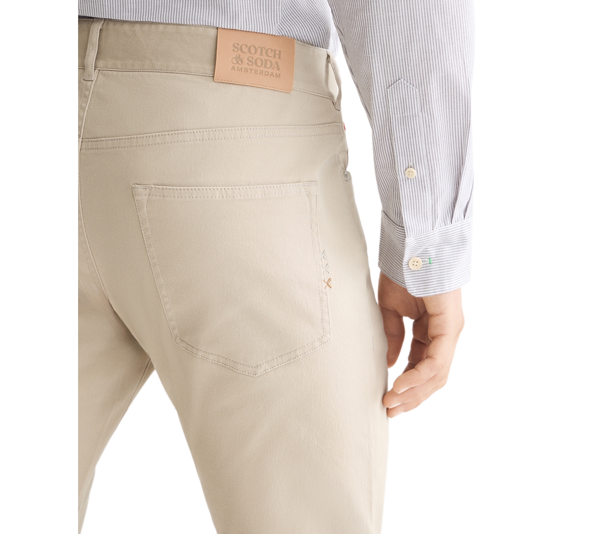 Scotch & Soda Ralston Slim Fit Stretch Cotton Twill Jeans In Neutral