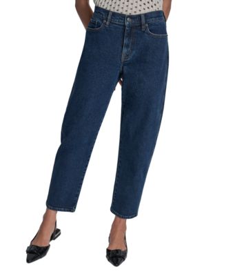 Petite Mid-Rise Barrel-Leg Jeans