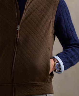 Men's Quilted Double-Knit Jersey Vest