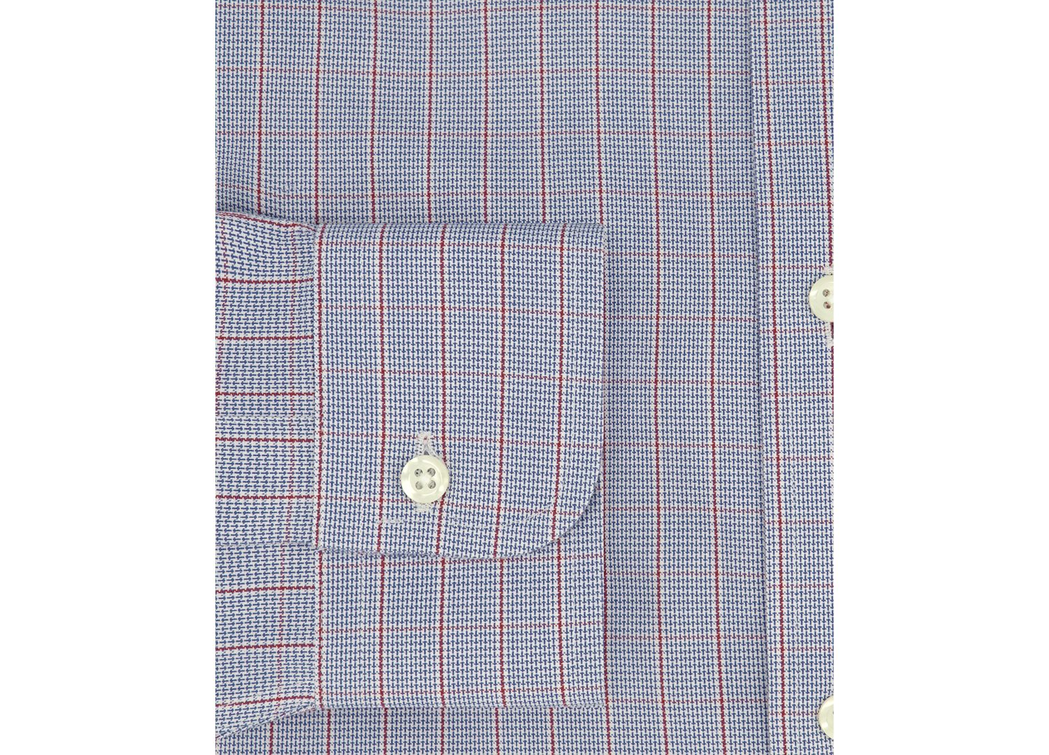 Men's Regular-Fit Spread Collar Grid Check Dress Shirt