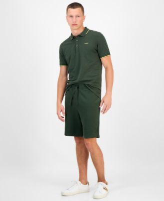 Hugo Boss - Men's Dayono 9" Relaxed-Fit Drawstring Cotton French Terry Shorts