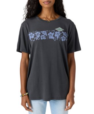 Juniors' Retro Tropic Graphic Cotton T-Shirt