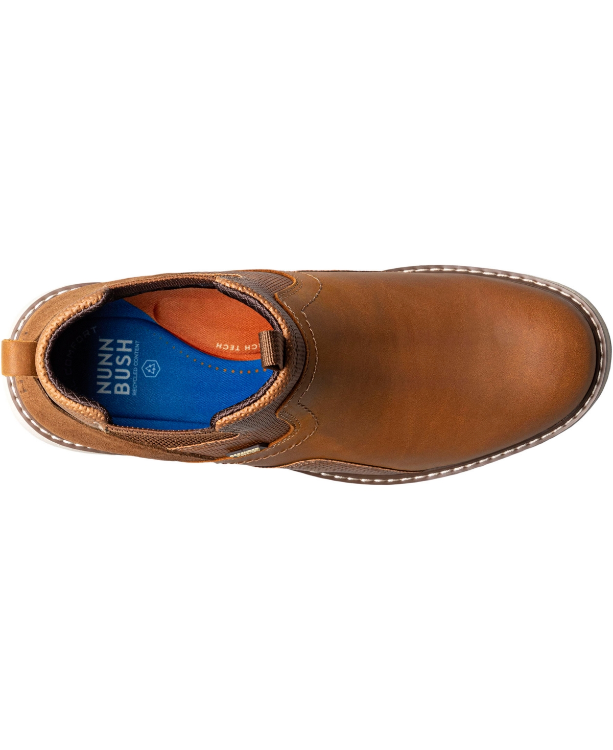 Nunn Bush Men's Karnak Plain Toe Chelsea Boots In Brown
