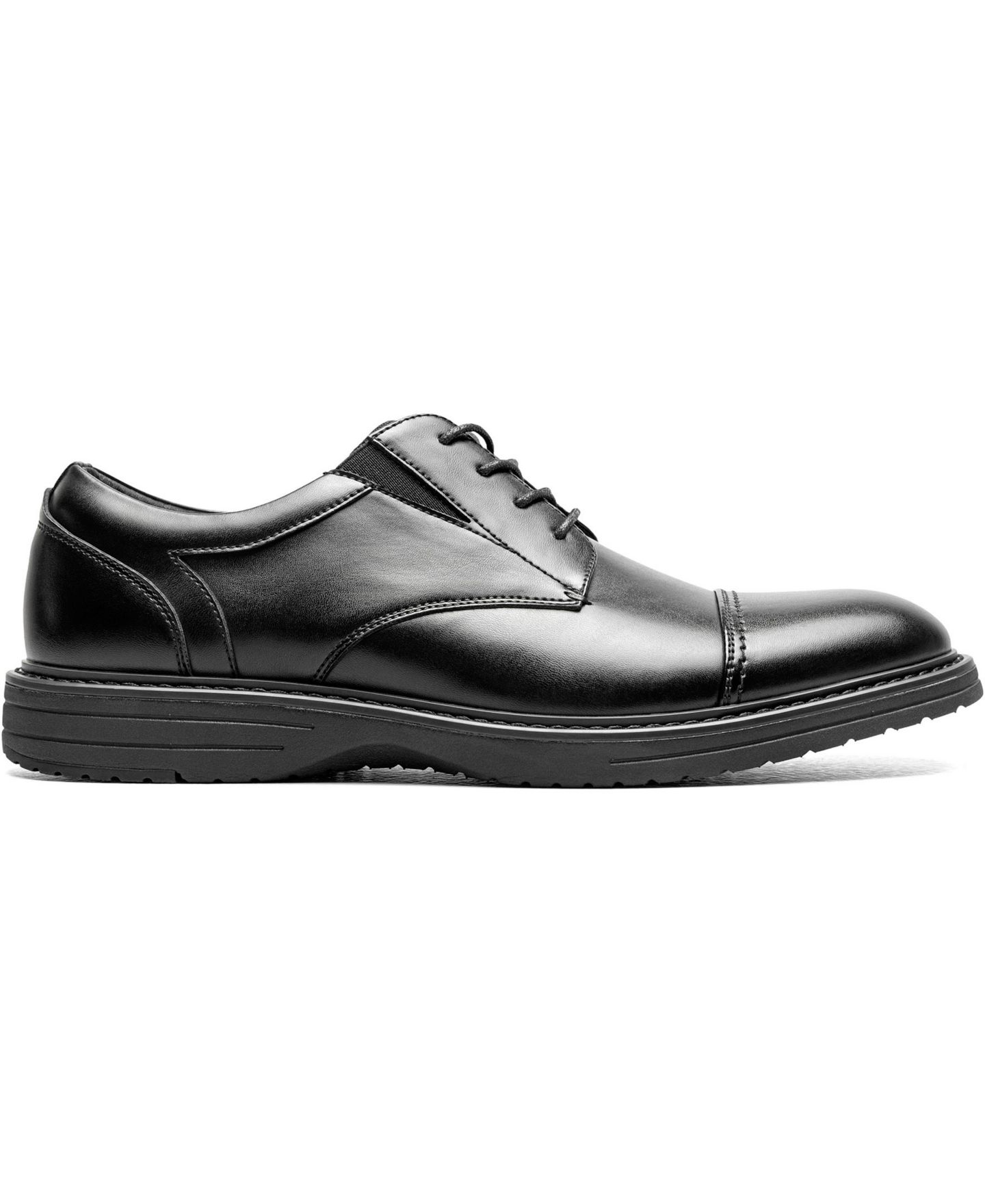 Мужские туфли Nunn Bush Gates Cap Toe Oxfords, цвет: Чёрный — фото 4