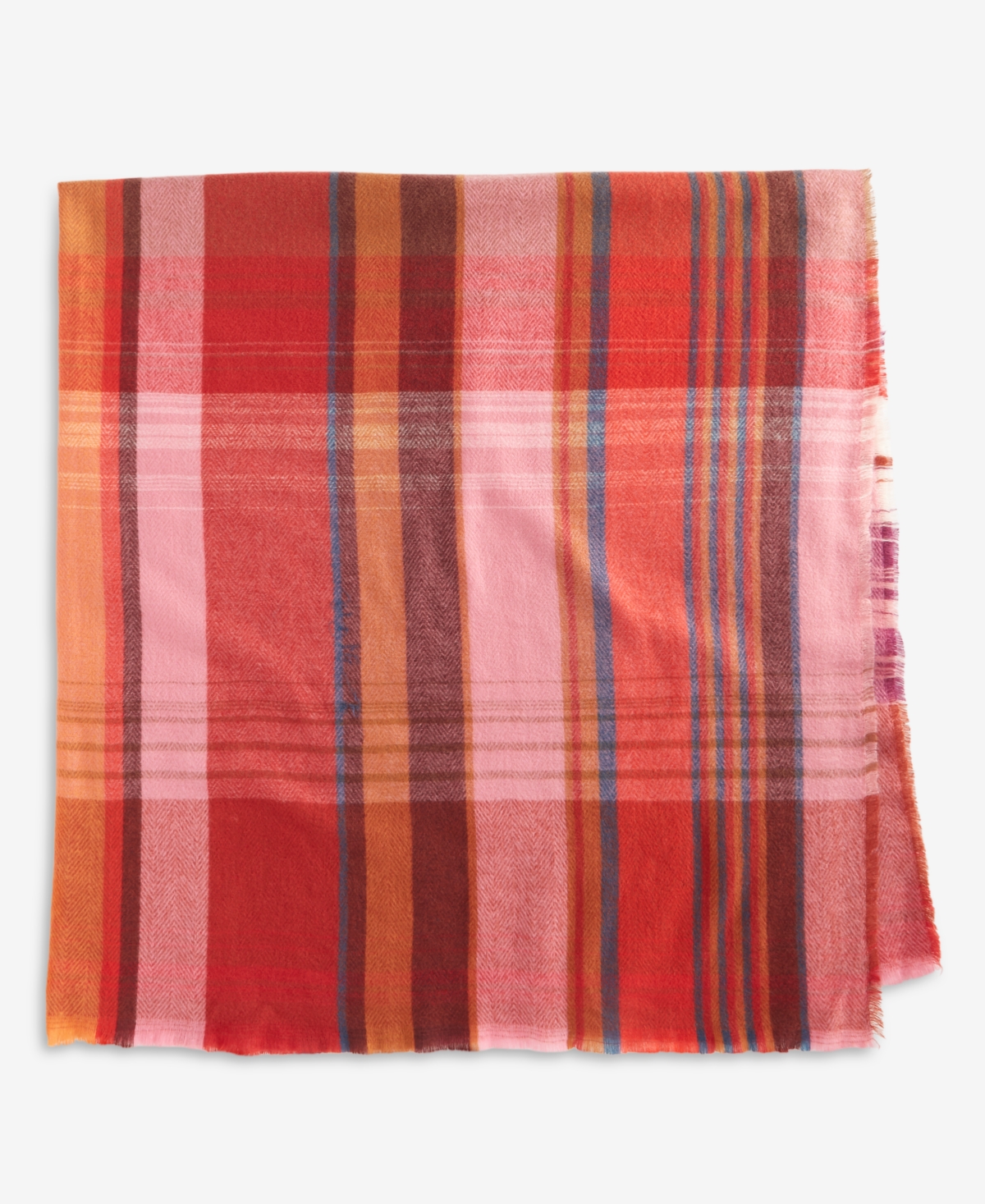 On 34th Plaid Square Scarf, Macy's Exclusive