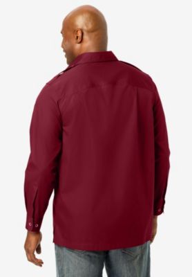 Big & Tall by KingSize Long Sleeve Pilot Shirt