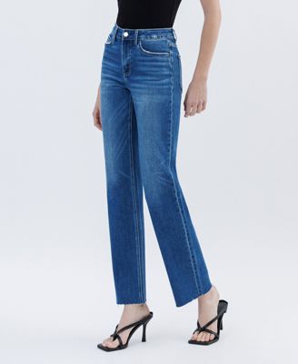 Women's High Rise Straight Jeans