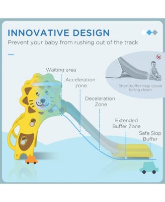 2 in 1 Toddler Slide for Indoors, Toy for Toddler, Easy Set Up Baby Slide with Basketball Hoop for Kids.