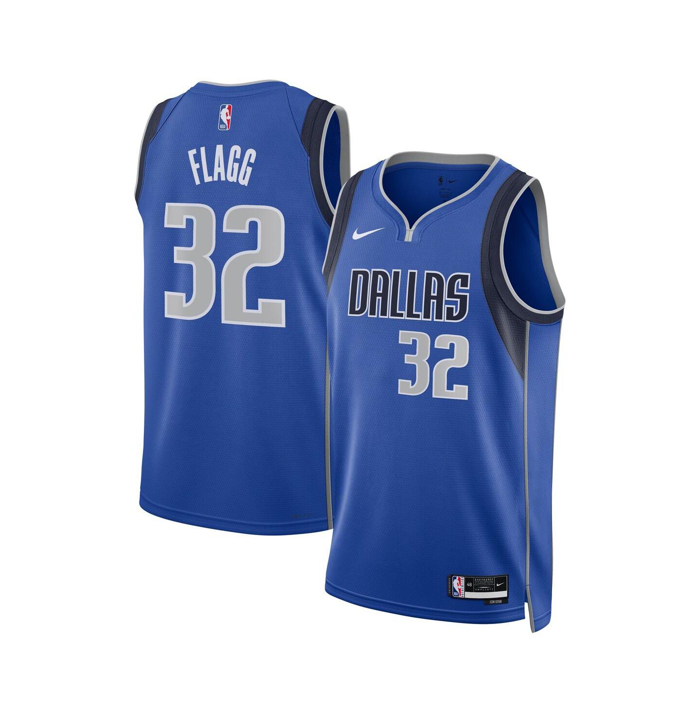 Топ Nike Cooper Flagg Blue Dallas Mavericks 2025 NBA Draft First Round Pick Swingman Jersey - Icon Edition — фото 1