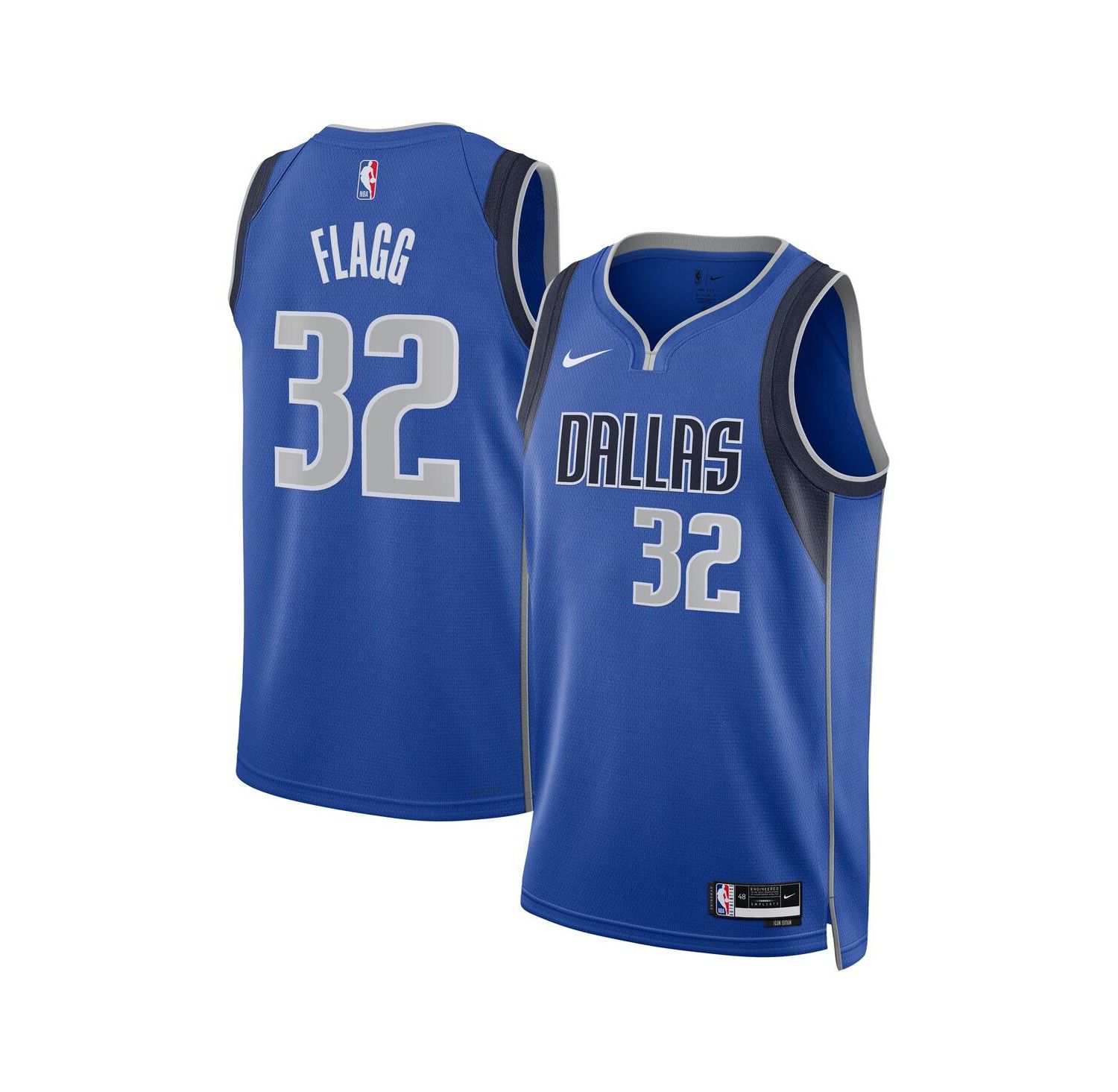 Men's and Women's Cooper Flagg Blue Dallas Mavericks 2025 NBA Draft First Round Pick Swingman Jersey - Icon Edition