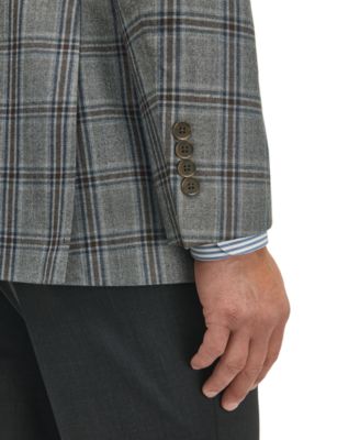 Brooks Brothers Men's Classic-Fit Wool-Blend Plaid Sport Coat
