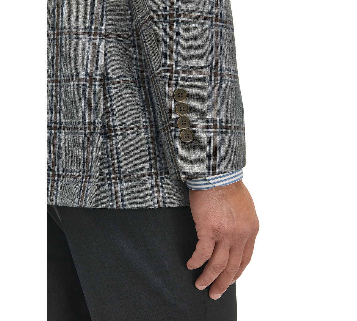 Brooks Brothers Men's Classic-Fit Wool-Blend Plaid Sport Coat