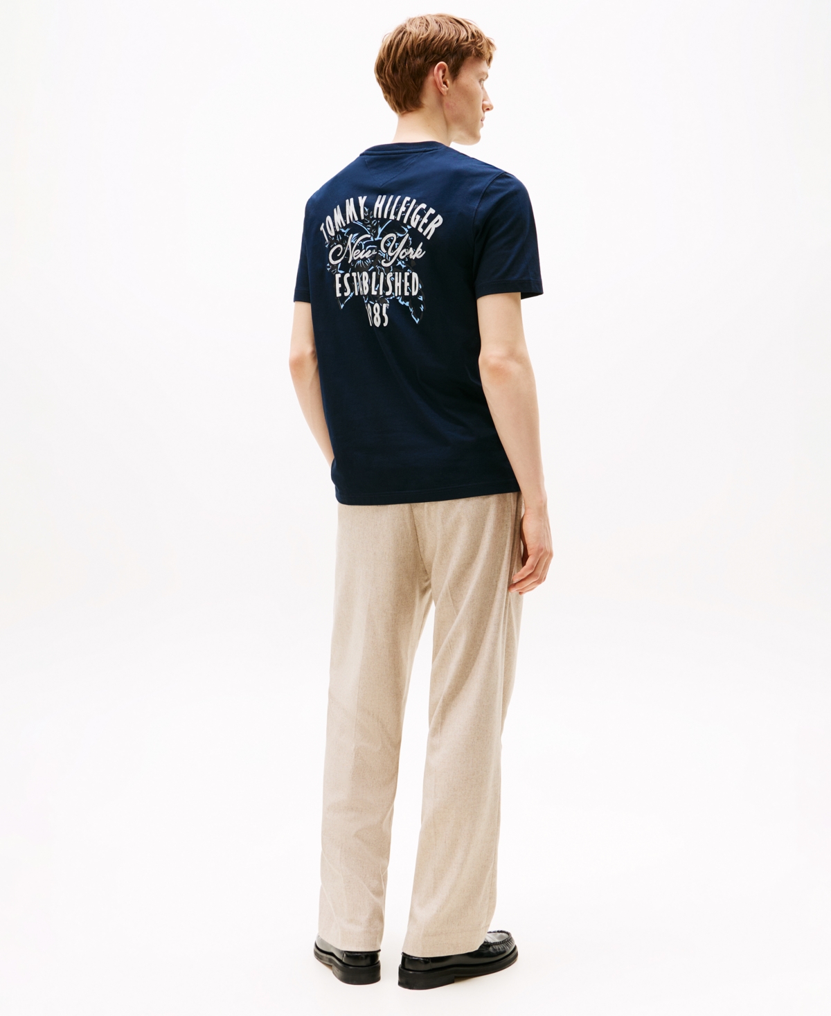 Tommy Hilfiger Men's 1985 Logo Graphic T-shirt In Blue