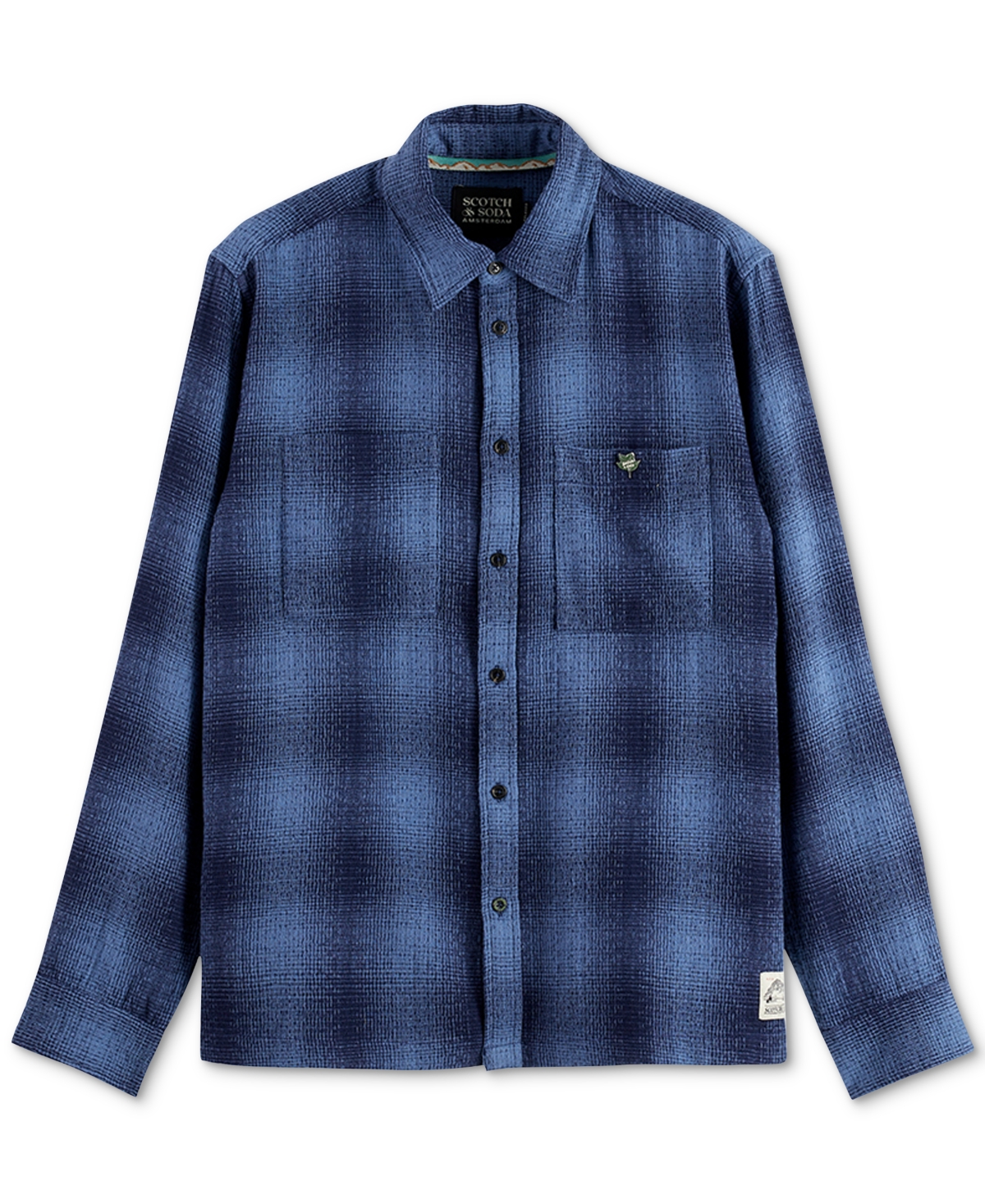 Scotch & Soda Men's Relaxed Fit Long Sleeve Button-Front Shadow Shirt