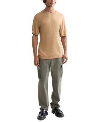 Men's Relaxed Fit Short Sleeve Textured T-Shirt