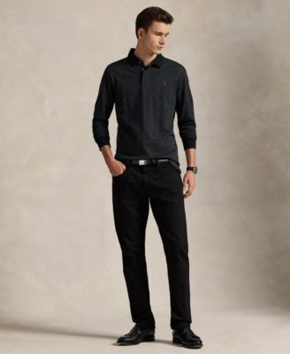 Men's Classic-Fit Glen Plaid Jersey Polo Shirt